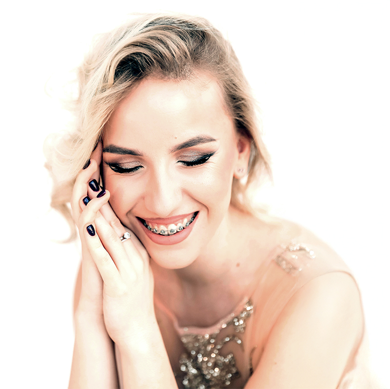 Femme avec un sourire